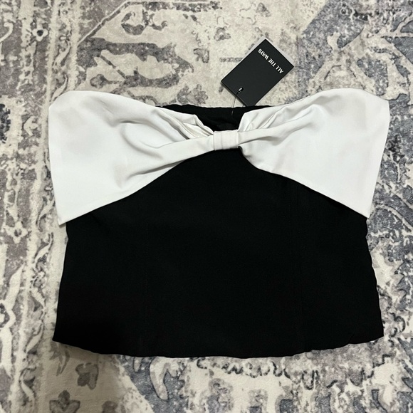 NWT Revolve x ALL THE WAYS Bow Mila Tube Top - Picture 4 of 8